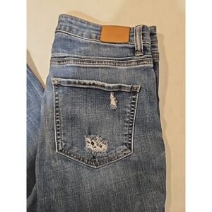 BKE Parker Universal Fit High Rise Ankle Skinny Distressed Jeans 28x29.5 (1334)